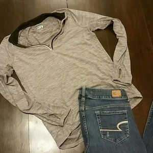 Grey workout shirt